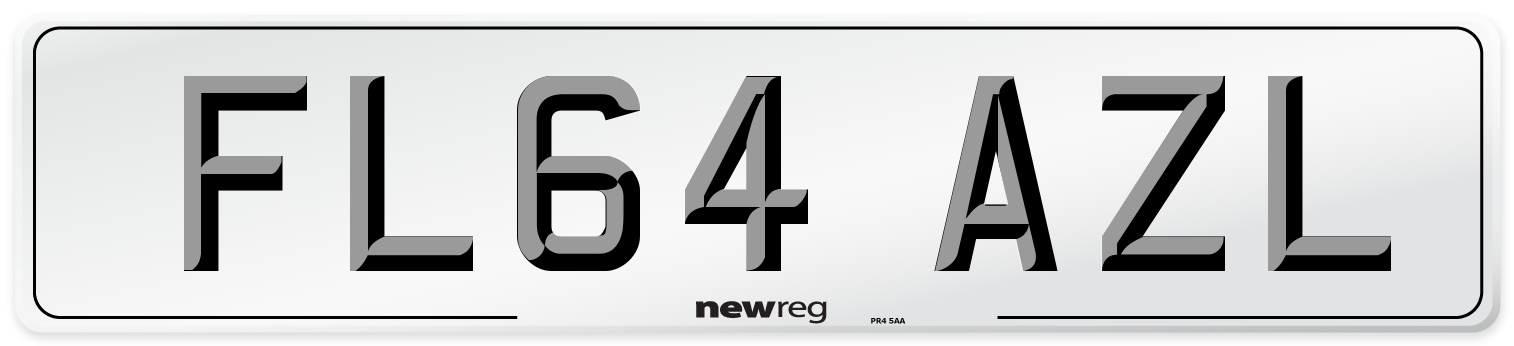 FL64 AZL Number Plate from New Reg